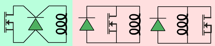 Câblage correct de diode de protection surtensions