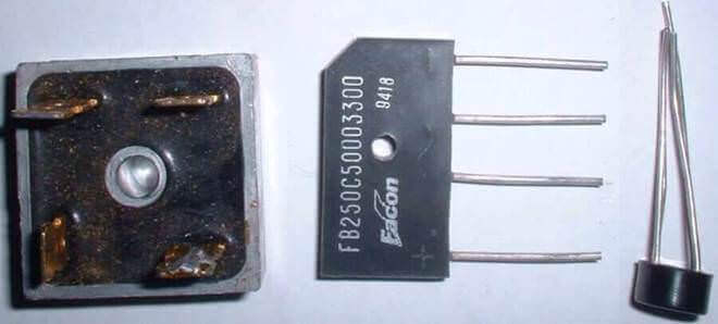 Ponts de diodes 35 A 5 A et 1 A