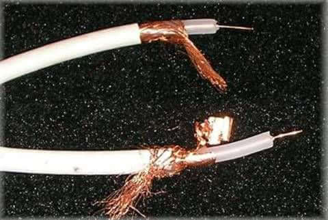 Câble blindé 50 ou 75 Ohm, coaxial