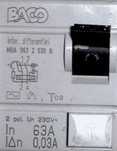 DDR avec I nominal 63 A