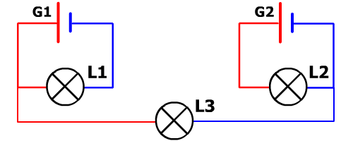 Circuit à 3 lampes