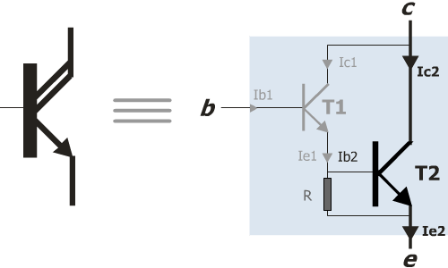 Transistor Darlington bipolaire