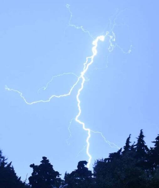 éclair ciel d'été : orage