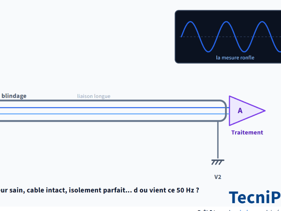 Instrumentation, ronflette 50 Hz, dépanner signal
