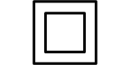 Classe II 2 symbole double isolement