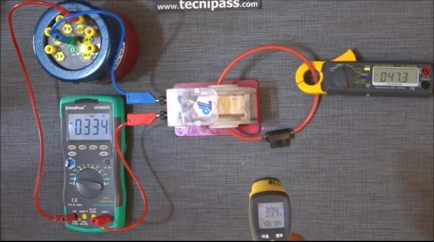 Mesure T°C et Icc transfo 1 spire